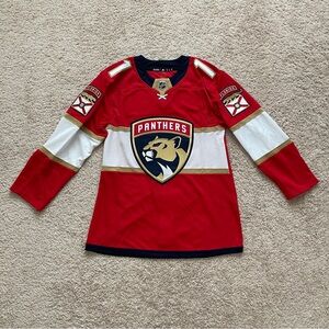 OFFICIAL Adidas NHL Hockey Jersey Florida Panthers Huberdeau Red Gold Sizes